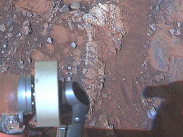 Mars rover Opportunity examined clay clues in a rock called Esperance