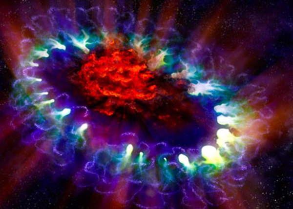 Supernova 1987A illustration