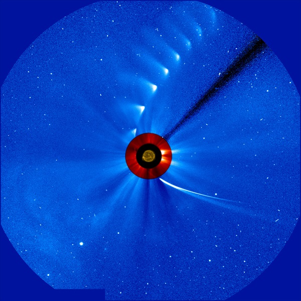 Time-lapse image of Comet ISON from SOHO
