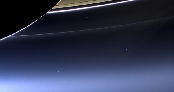 Views of Earth and Moon by Cassini and MESSENGER
