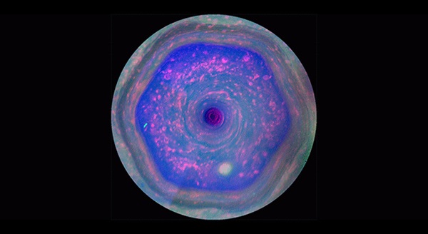 Saturn's north pole