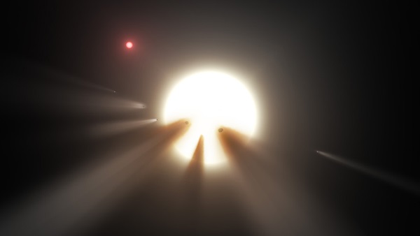 Observations of the star KIC 8462852 by NASA's Kepler and Spitzer space telescopes suggest that its unusual light signals are likely from dusty comet fragments.