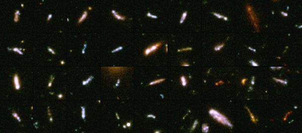 Galaxies not disk-shaped or elliptical, are often referred to as "tadpole" galaxies.