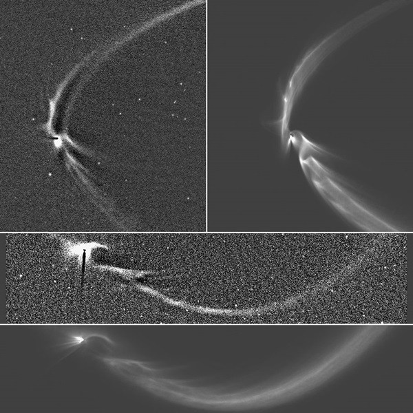 Tendril-like features in Saturn system