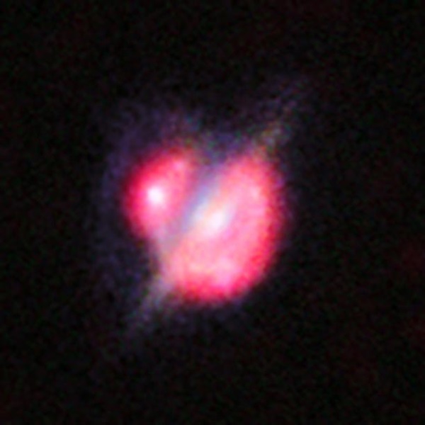 ALMA sees two galaxies collide