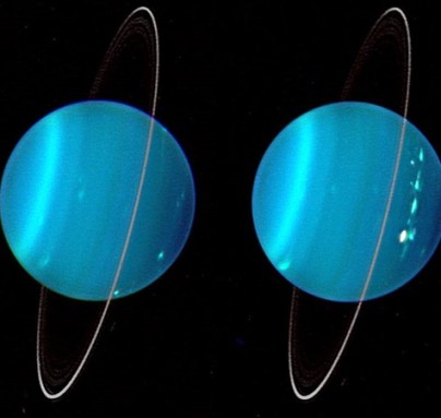 Hubble image of planet Uranus