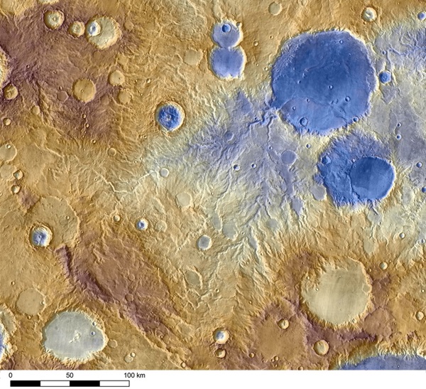 Water carved valleys on Mars