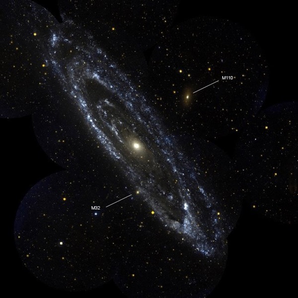 Andromeda Galaxy with M32 and M110