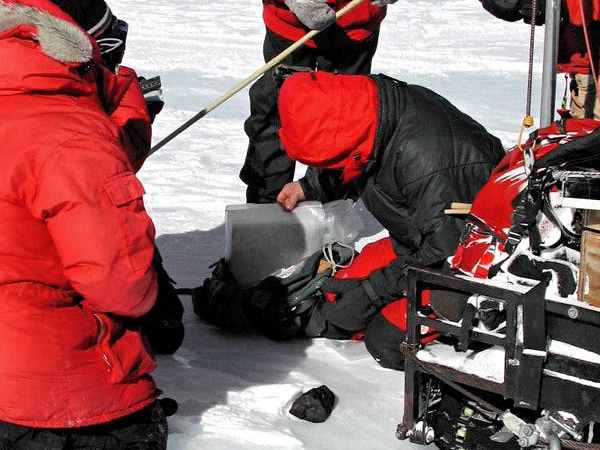 Scientists catalog an Antarctic meteorite