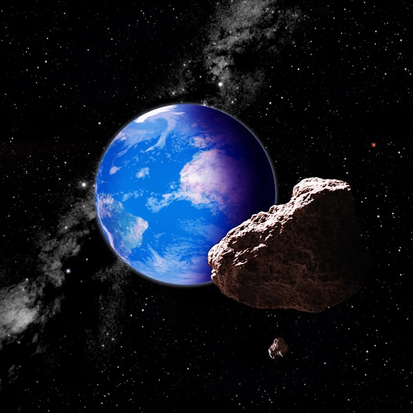 Artist concept of asteroid