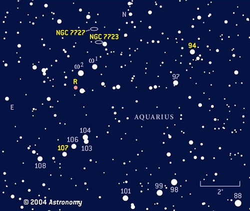 Finder chart for NGC 7727 &amp; 7723