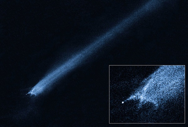 Asteroid collision debris