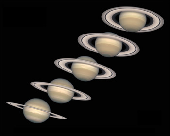The Changing Angle of Saturn's Rings
