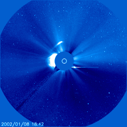 CME and Comet Animation 8 Jan 02