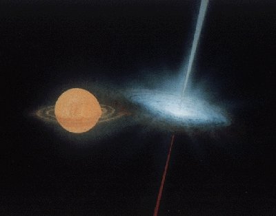 Artist's Impression of an X-ray Binary System
