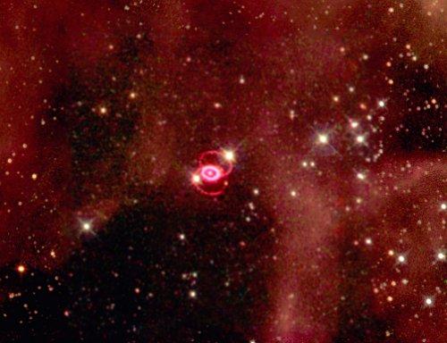 WFPC 2 mosaic of SN1987a remnant