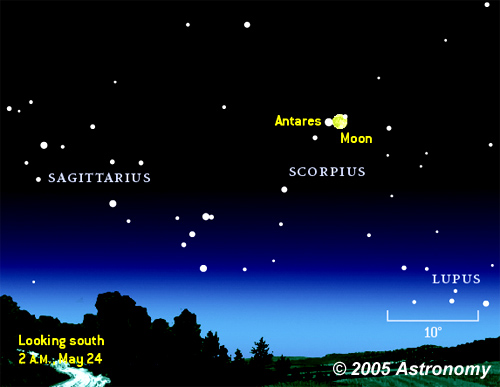 Antares occultation