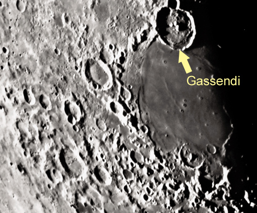 Lunar crater Gassendi