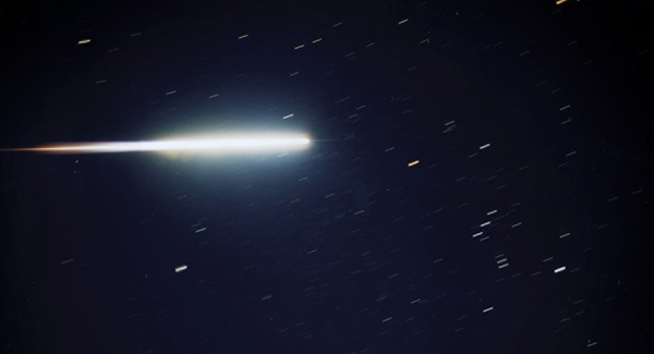 August 2010 green meteor