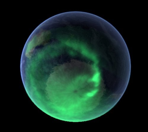 Aurora from space