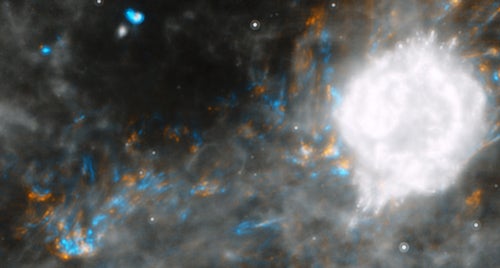 Cas A's infrared echo