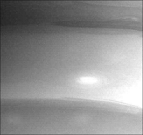 Detail of Saturn's southern clouds