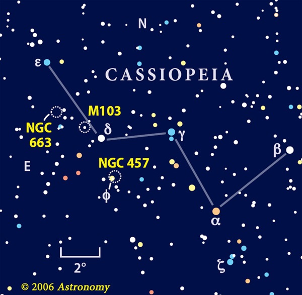 Cassiopeia map