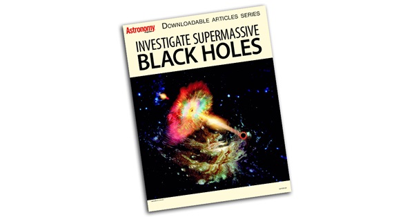 The cover of the investigate supermassive black holes articles 