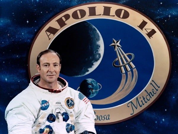 Astronaut Edgar Mitchel portrait
