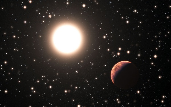 exoplanet orbiting a star in the cluster Messier 67