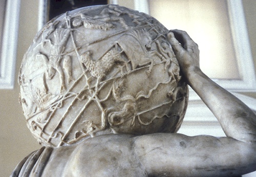 Constellations on Farnese Atlas
