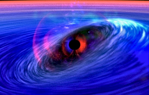 Black hole's space-time wave