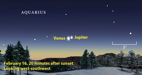 February 2010 Venus Jupiter