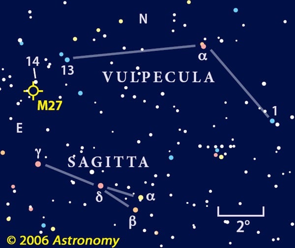 M27 finder chart