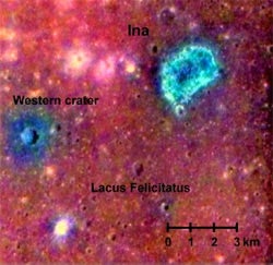 lunar surface features