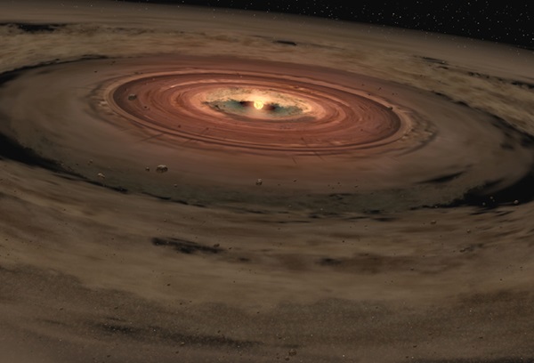A brown dwarf's protoplanetary disk