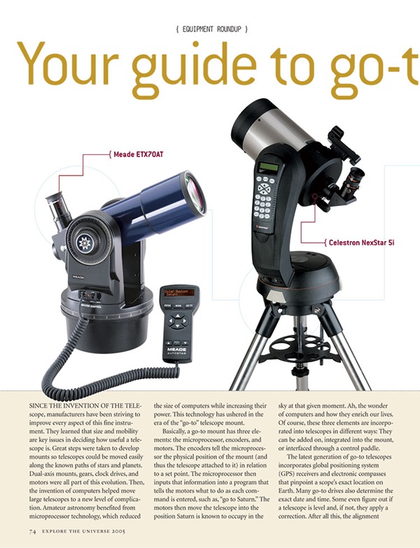 Your guide to go-to telescopes 2004