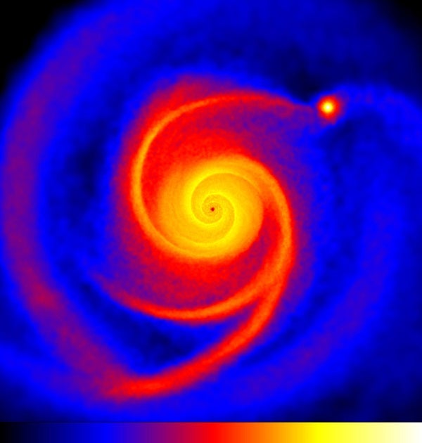 computer simulation of HL Tau