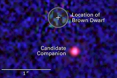 HST images brown dwarf companion