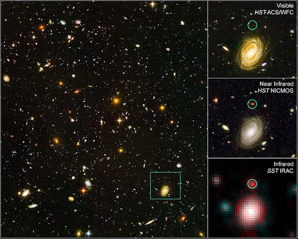HUDF-JD2 from Spitzer and Hubble