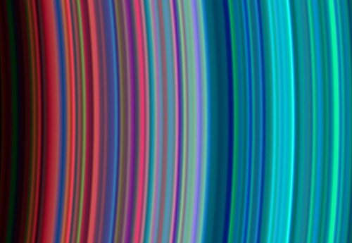 UV close up of Saturn's rings