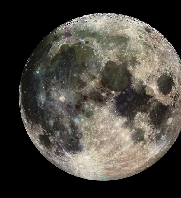 July 2010 colorful moon