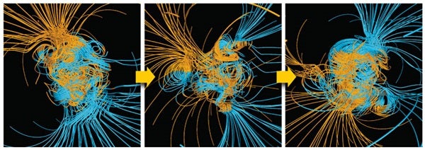 July 2010 Earth's magnetic field