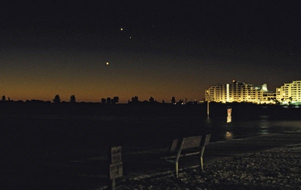Jupiter, Mars, and Venus