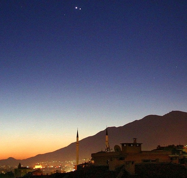 Jupiter joined Venus