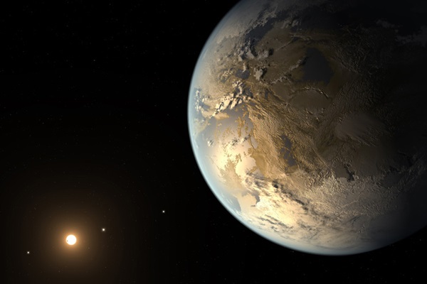 Kepler 186f, an Earth-sized exoplanet in the habitable zone of its star.