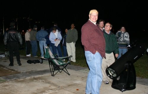 Observing the lunar eclipse in Milwaukee
