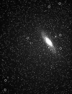 Locations of M31 extended clusters