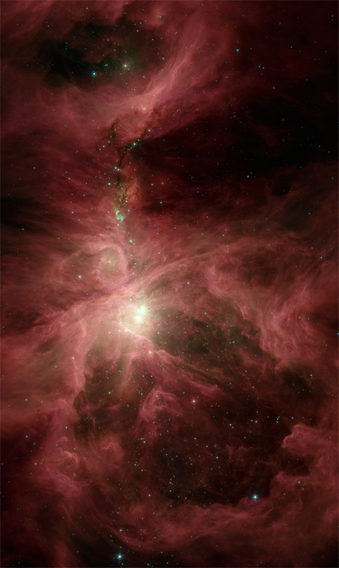 Spitzer's view of M42