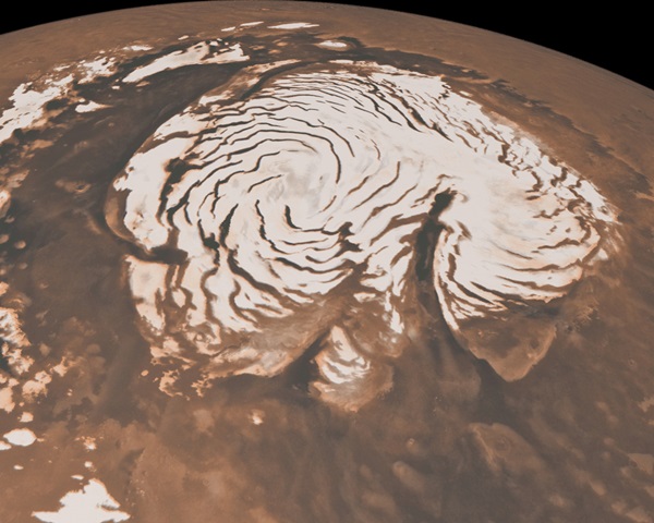 Mars' north polar region